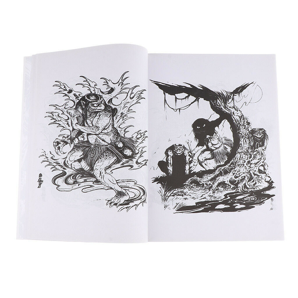 51 Pages Tattoo Book Tattoo Manuscript Body Art Tattoo Flash Reference Book