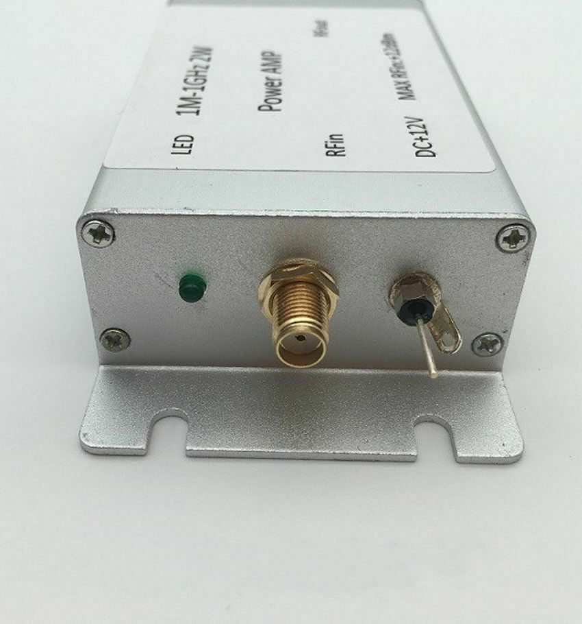 New 10M-1.5GHz 32dB Gain RF Broadband Power Amplifier 27dBm Shielded Output