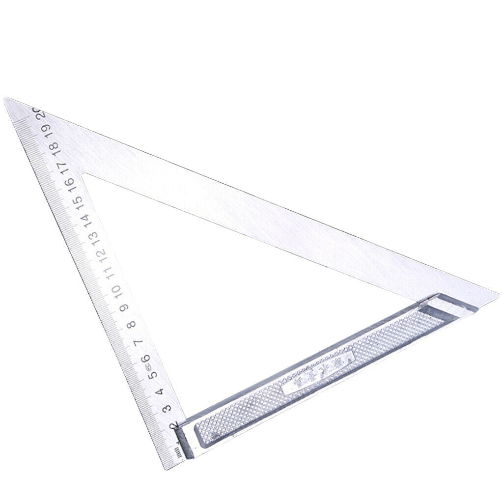 Accurate Stainless Steel Triangle Ruler Woodworking Measuring Tools 200mm