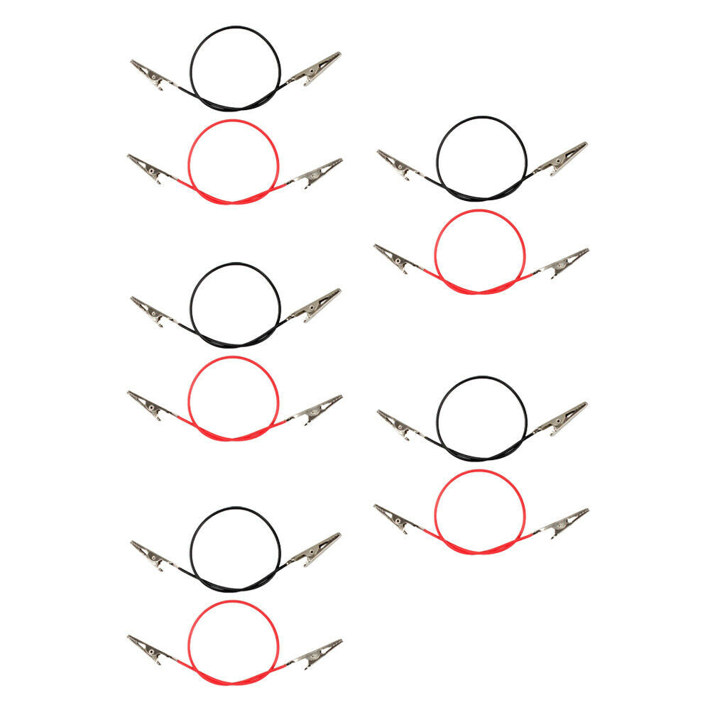 10pcs Alligator Clips Electrical DIY Test Leads Alligator Double-ended Clips