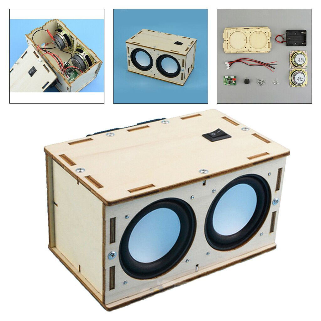 Wood DIY Bluetooth Speaker Material Science Experiment Education Toys Set Toys