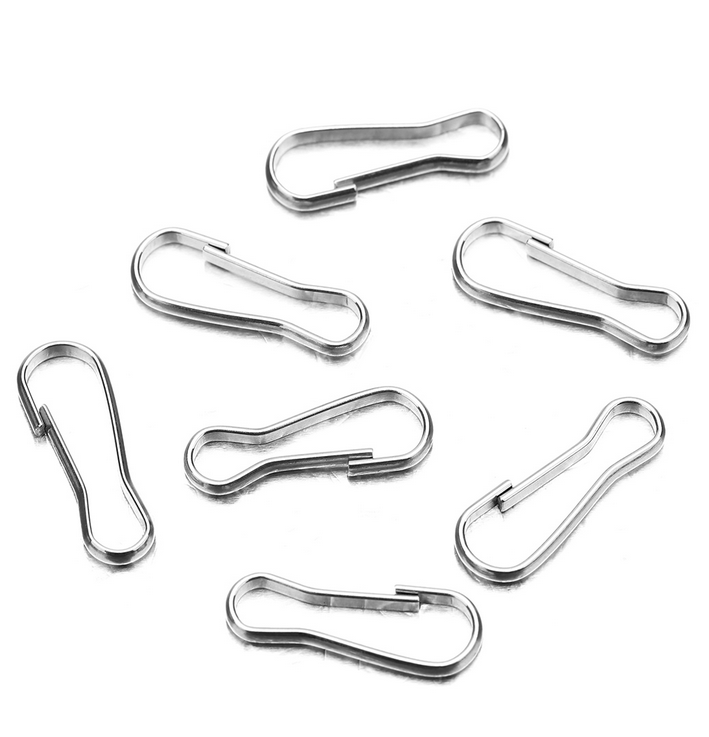 50pcs Metal Lanyard Hook Snap For Paracord Lobster Clasp Clips Buckle Keyring