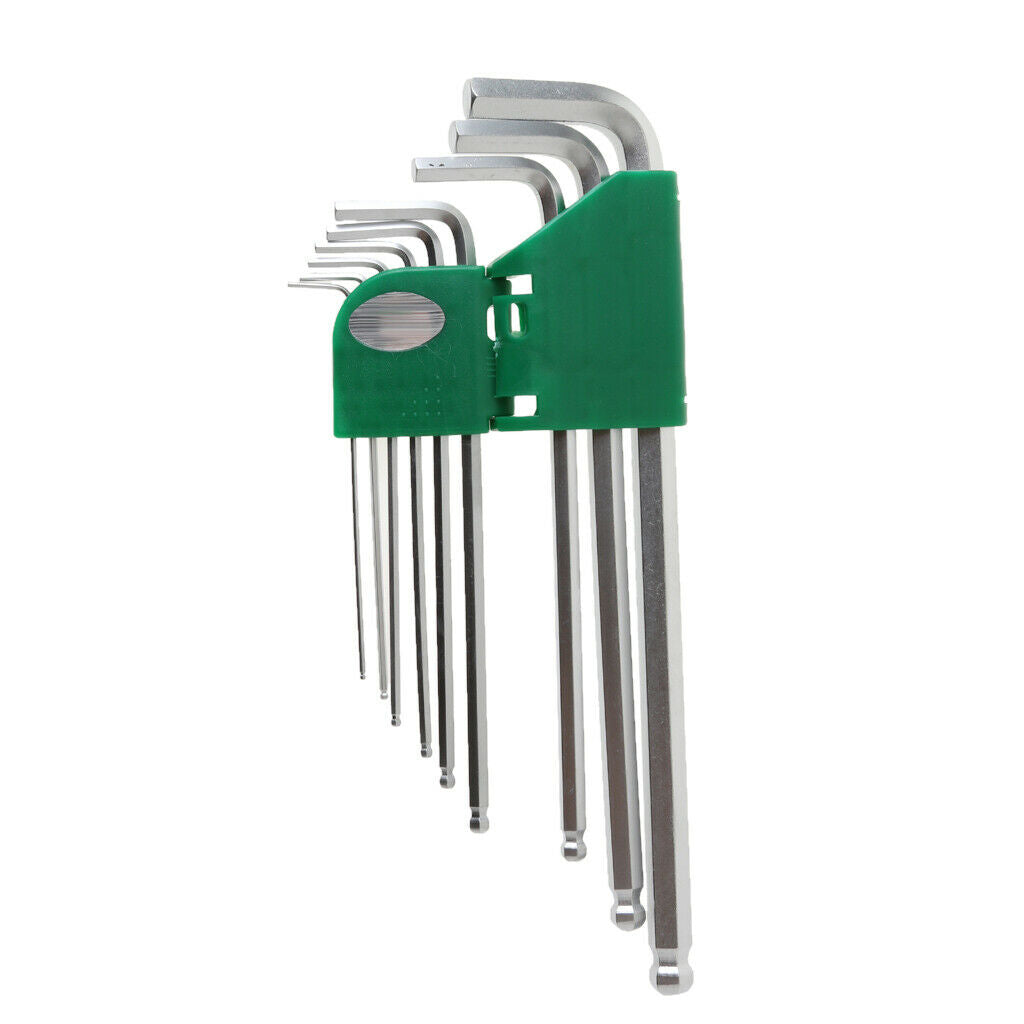 9 Pieces Hex Key Allen Wrench Arm Ball End Hex Key Wrench Extended