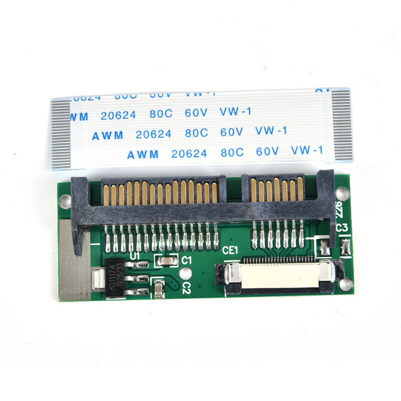 High Quality 24-Pin ZIF to SATA Adapter  Converter Connector Card laBW NewSJCA