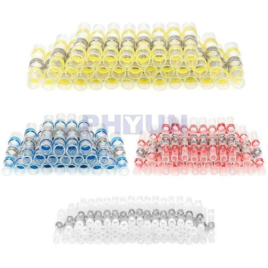 300pcs Dual Wal Solder Seal Heat Shrink Wire Pipe 4 Color Size Waterproof