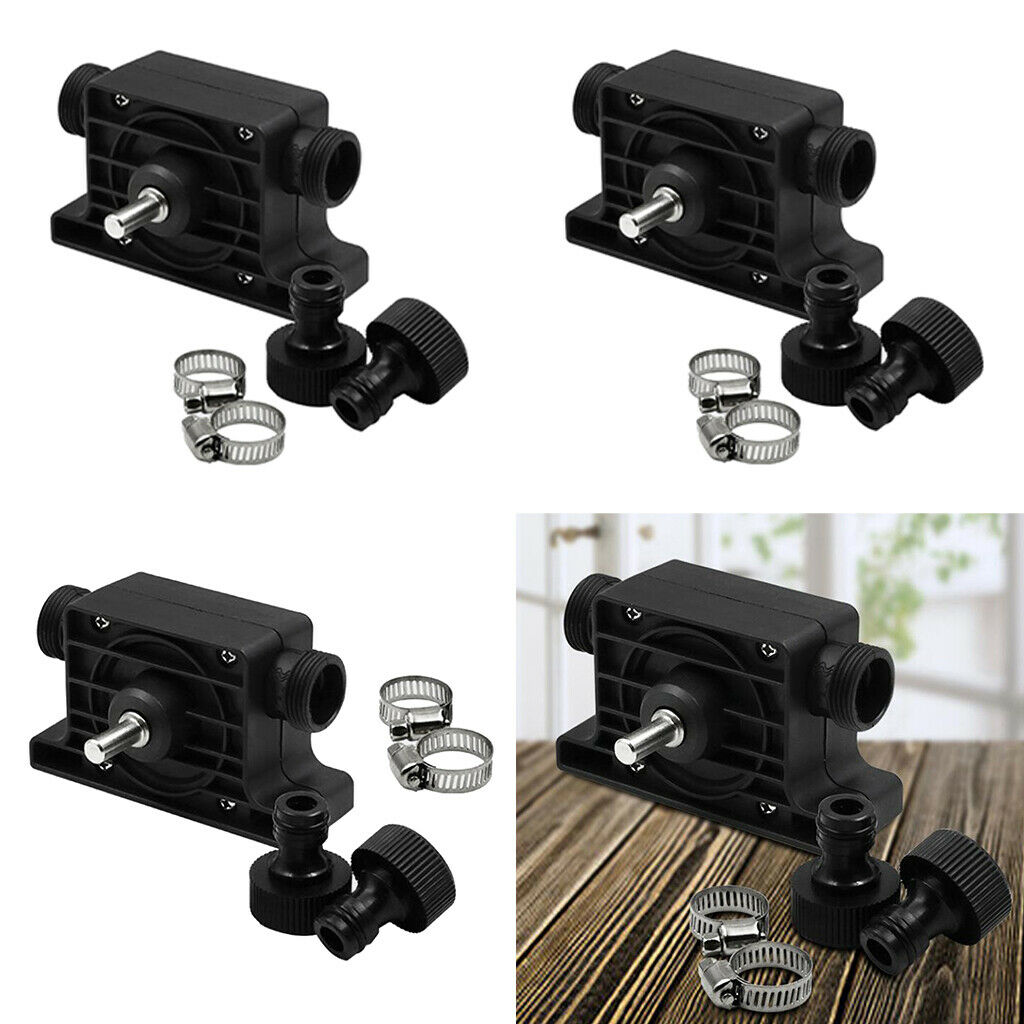 3 Set 8mm Round Shank Plastic Water Drill Pump Micro Self-priming Pump Garden