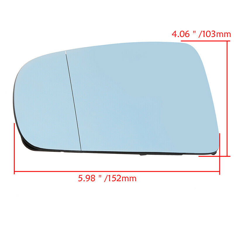 Left Side For Audi A4 Quattro Sedan 2002-2008 Heated Rear View Mirror Glass