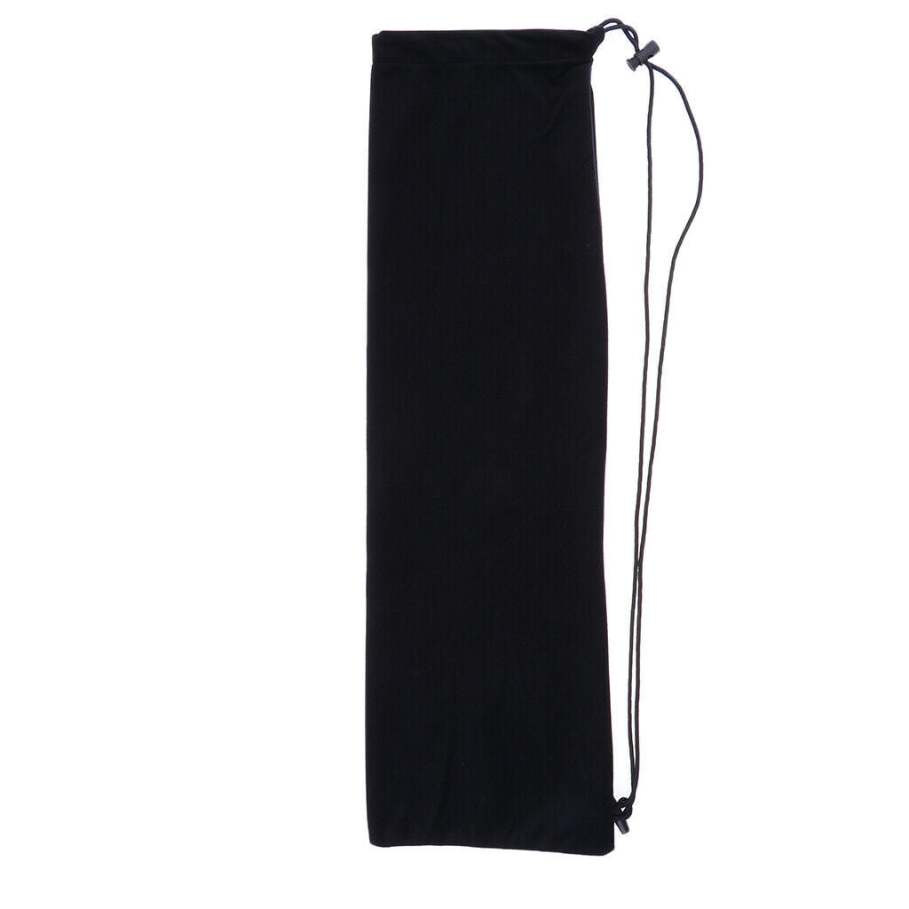 Badminton Rackets Cover Racquet Soft Bag Cover Drawstring Sling Pack Black