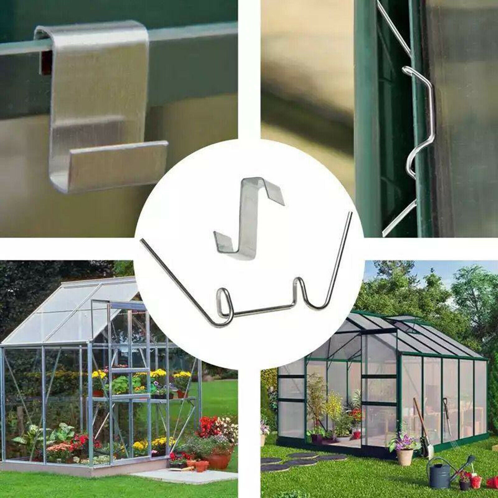 Greenhouse Glass Panel Z-shaped Clips Fixing Glass Glazing Clips Clamps