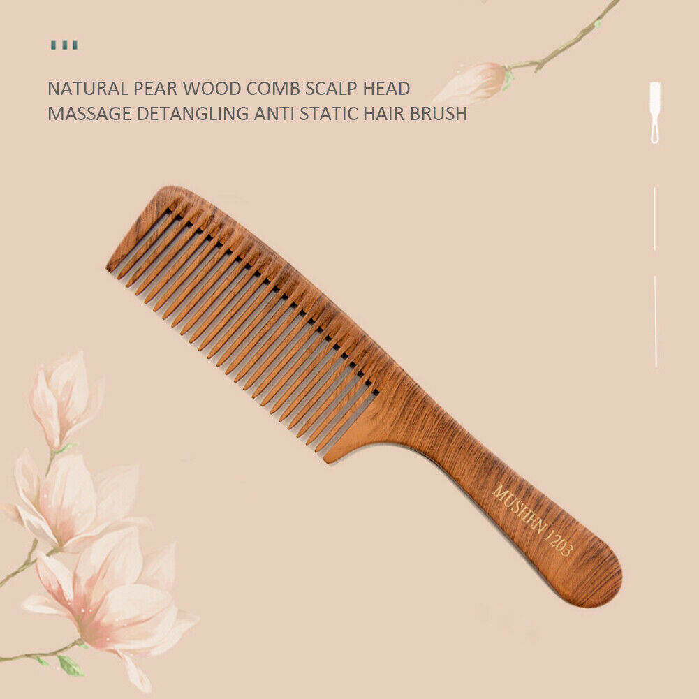 Professional Scalp Massage Wood Air Cushion Comb Anti-Static Flat Combs Set