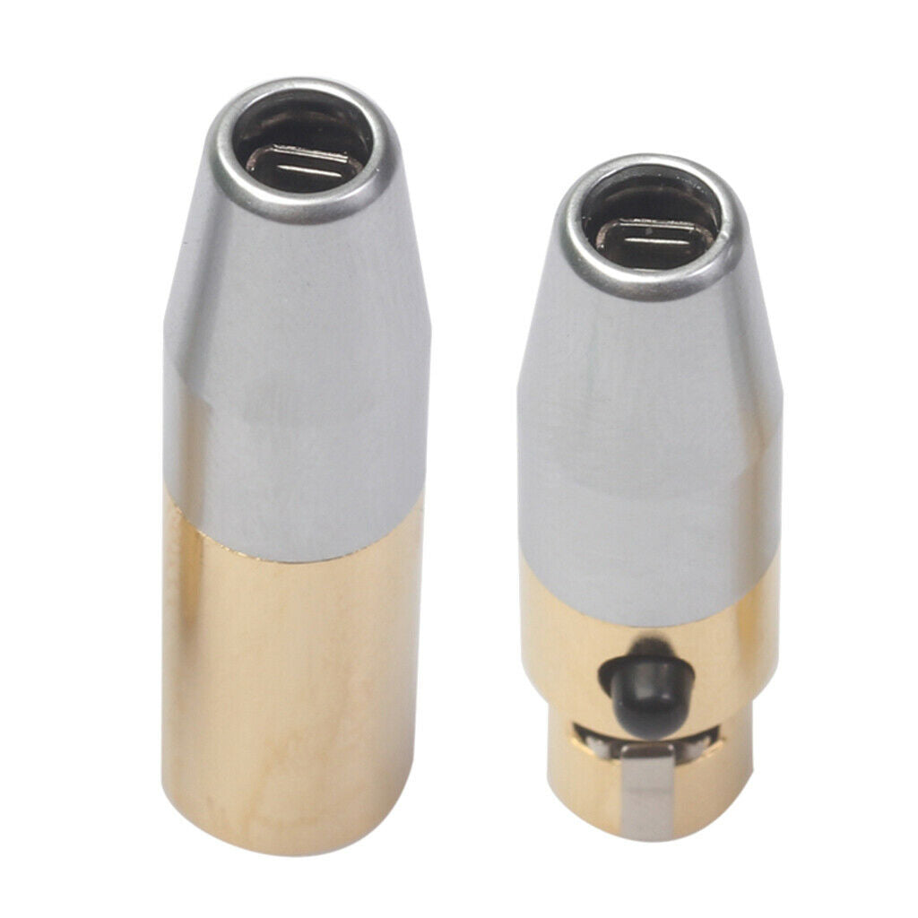 2x XLR Male Female 3Pin Audio Soldering Plug Pure Copper Shell Mic Cable