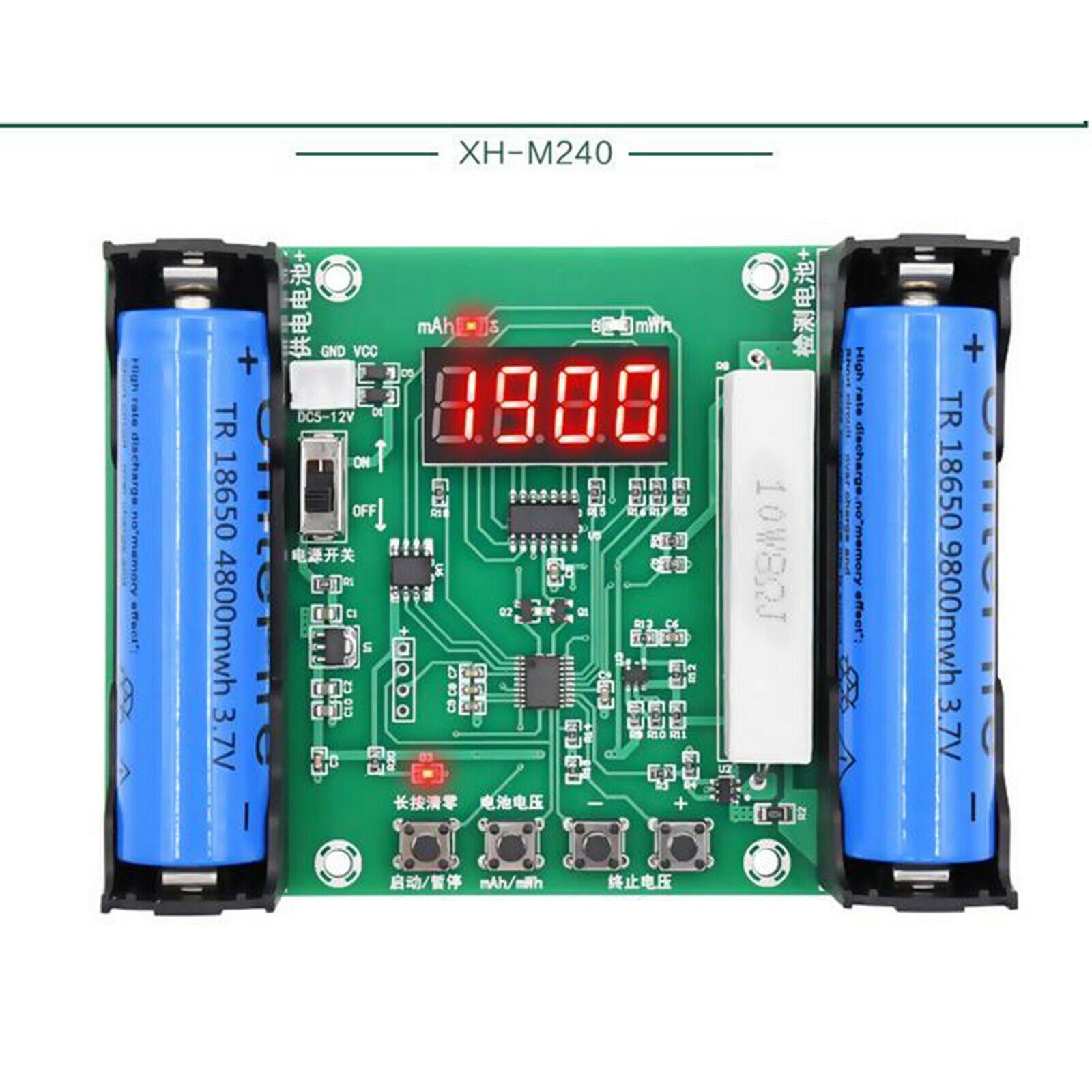 Battery Capacity Tester MAh MWh 18650 Lithium Battery Digital Measurement
