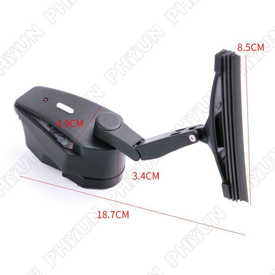 1x Black Universal Motorcycle Helmet Wiper Lightweight Durable Electric Wiper
