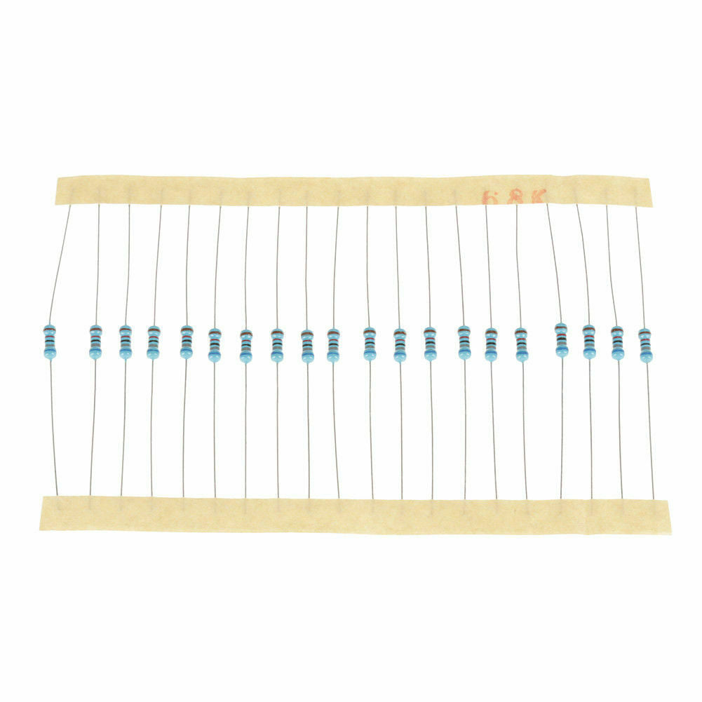 1/4W Metal Film Resistor Kit Assortment Set Labelled 1%Precision 73Value 1460Pcs