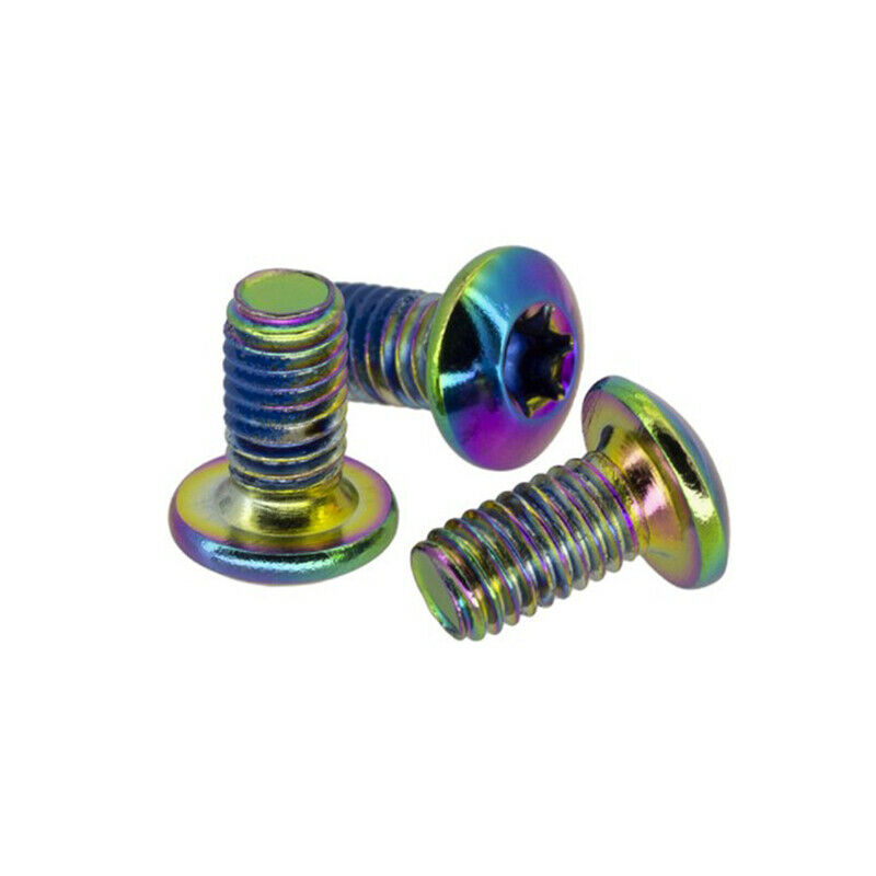 12Pcs Bicycle Brake Disc Screws Colorful Rotor Bolts Cycling Fixing Acces.l8