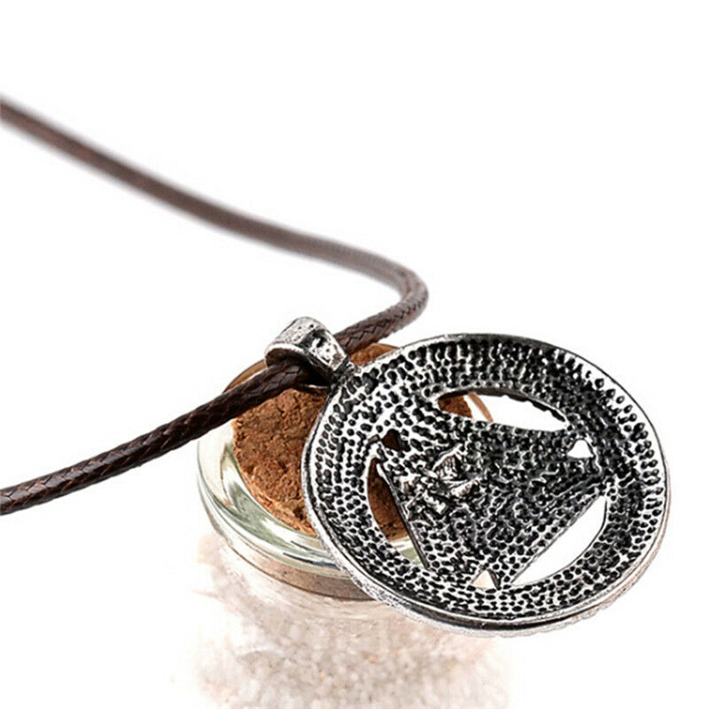 Cool Necklace Gals Viking Symbol Pendant Thor's Hammer Circle Necklace Jewel Pb