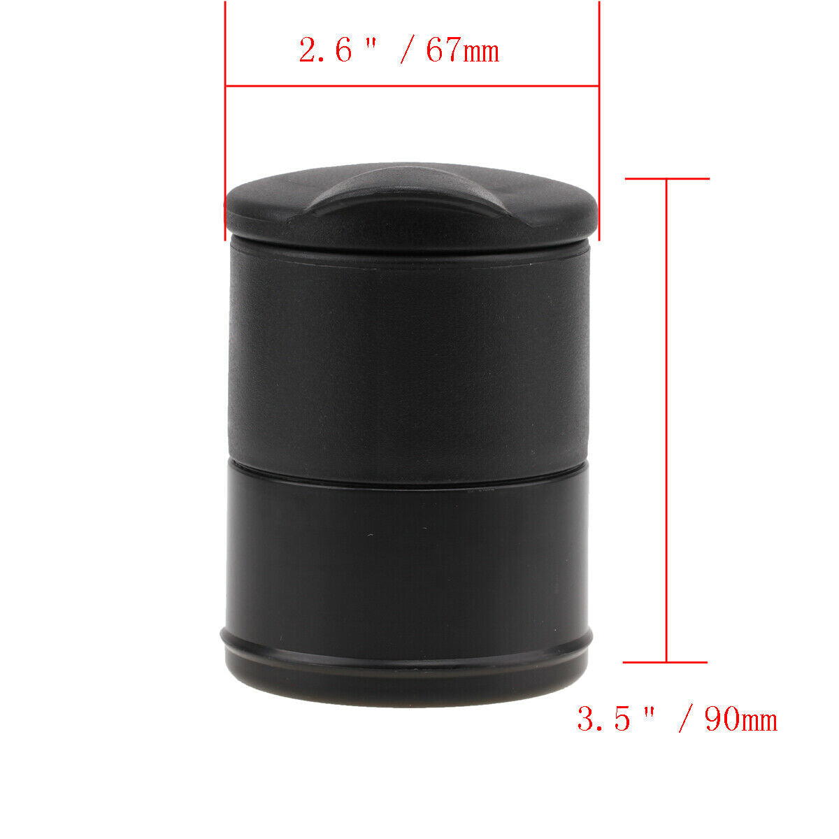 Portable Car Ashtray Detachable Travel Cigarette Cylinder Holder Cup LED Light