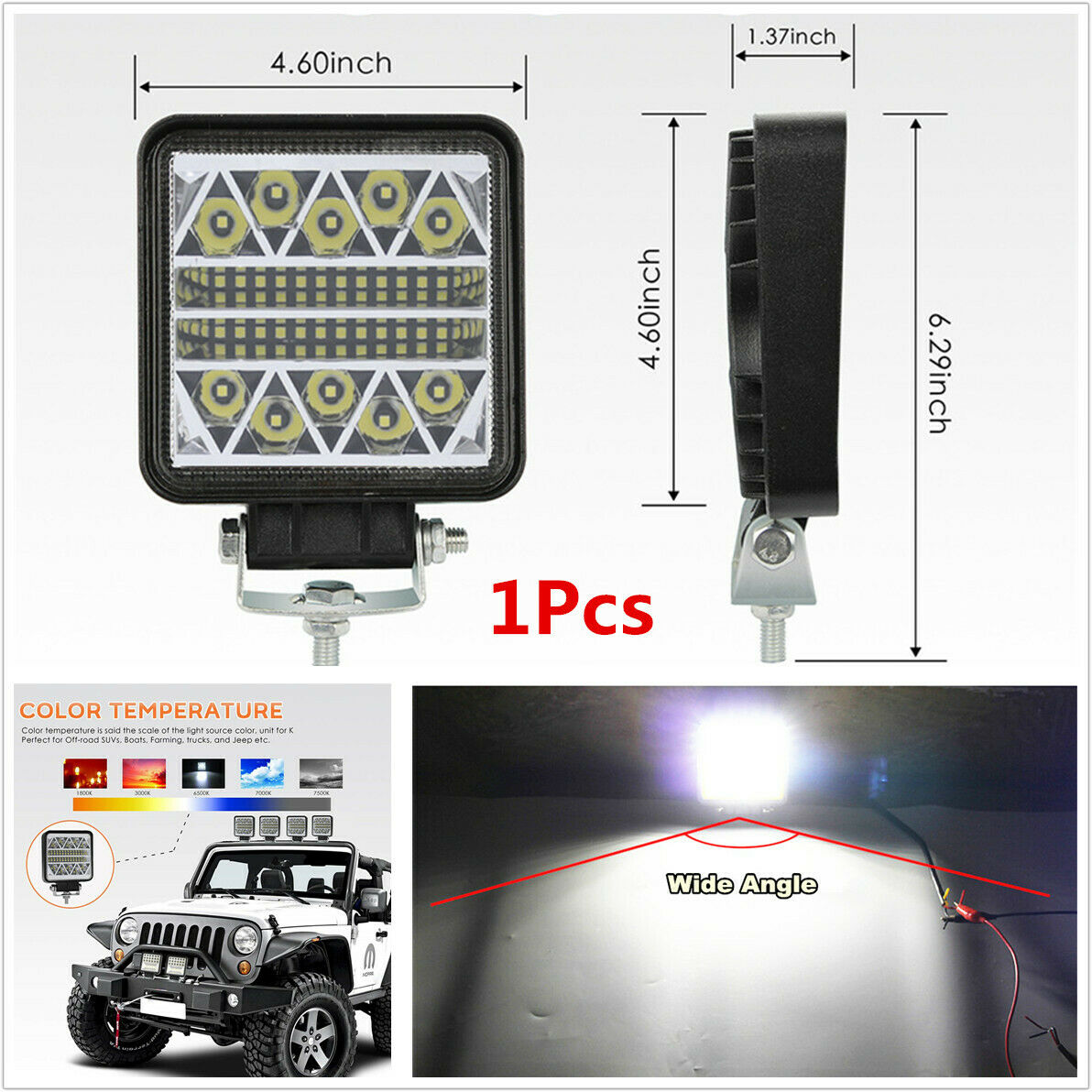 170W 17000LM Offroad LED Work Light Bar Flood Spot Beam 4WD SUV Driving Fog Lamp