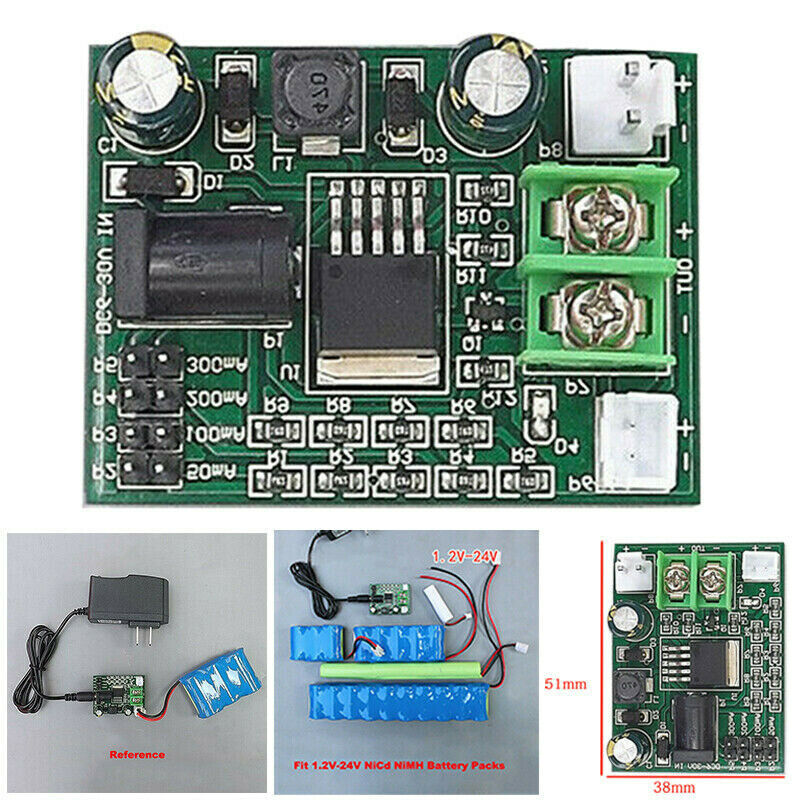 1.2~24V 2.4 3.6 12V Ni-Cd Ni-MH NiCd Batteries Charger Module Charging Bo AD TL