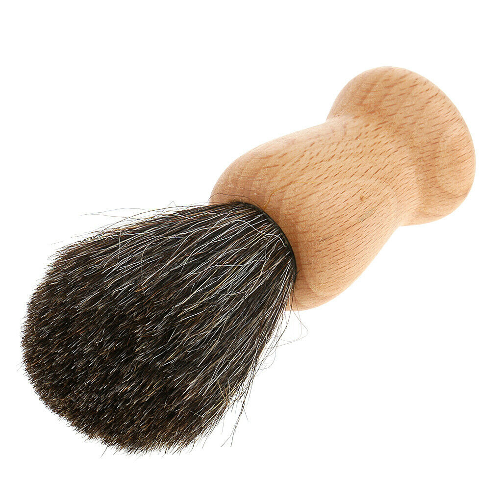 Wooden Handle Shaving Brush Home Salon Barber Beard Shave Tool for Men