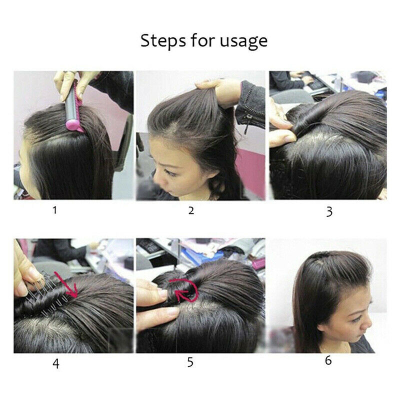 Womens Fashion Black Bangs Hair Clips Comb Hairpin Stretchable Hair Styling Tool