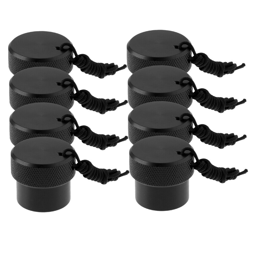 8Pcs ABS Plastic Dive DIN First Stage Tank Valve Dust Plug Replacement Gear