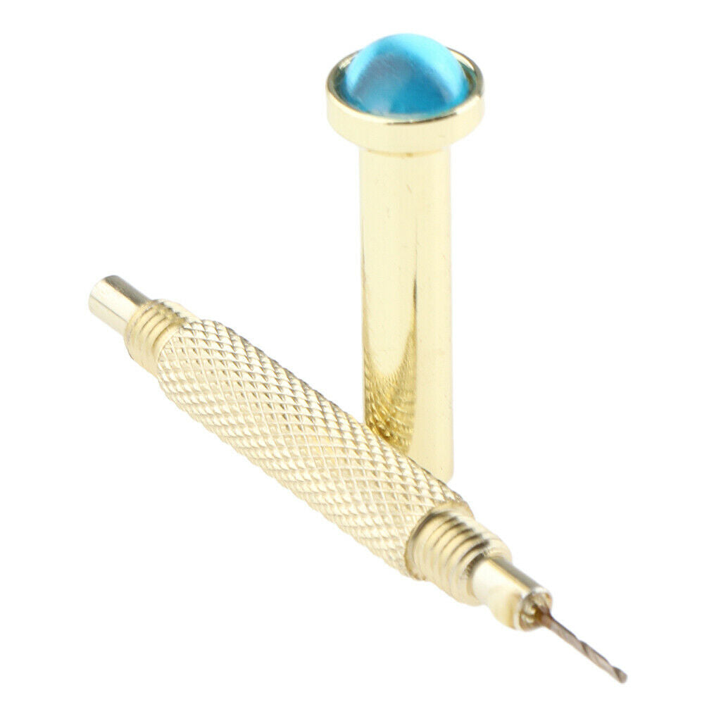 Golden Hand Drill Dangle Pierce Piercing UV Gel Acrylic Nail Tips Applicator