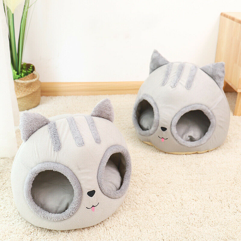 Cat House for Indoor Cats Cat Home Pet Felt Warm Cozy Caves Cat Hut Covered S4B3