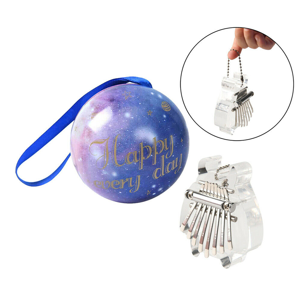 8 Key Acrylic Mini Kalimba High Quality Exquisite Finger Thumb Piano Marimba