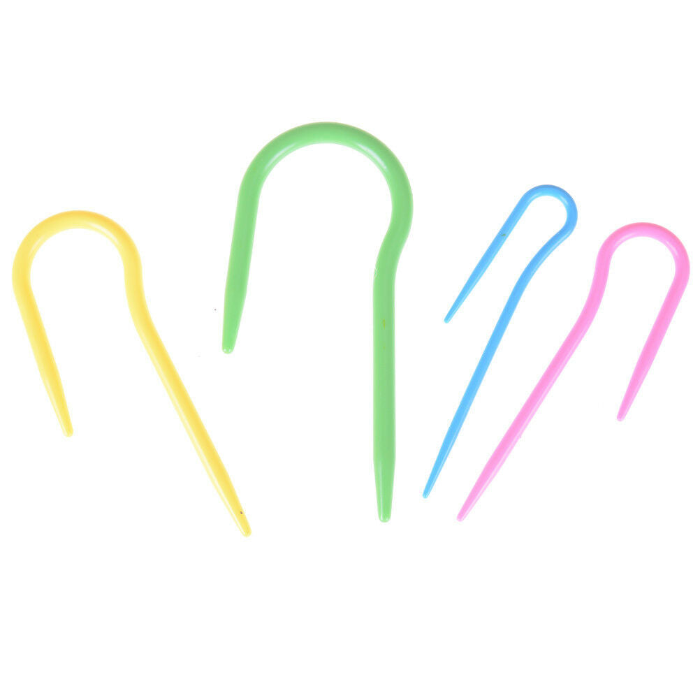 7X 2Set ABS Knit CableStitch Knitting Needles Smooth Crochet Hook Craft To.l8