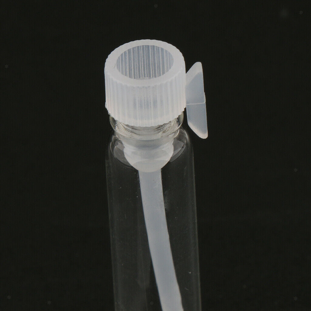 120 lot 1ml Mini Glass Bottle Jar Sample Vials Essential Oil Perfume Liquids