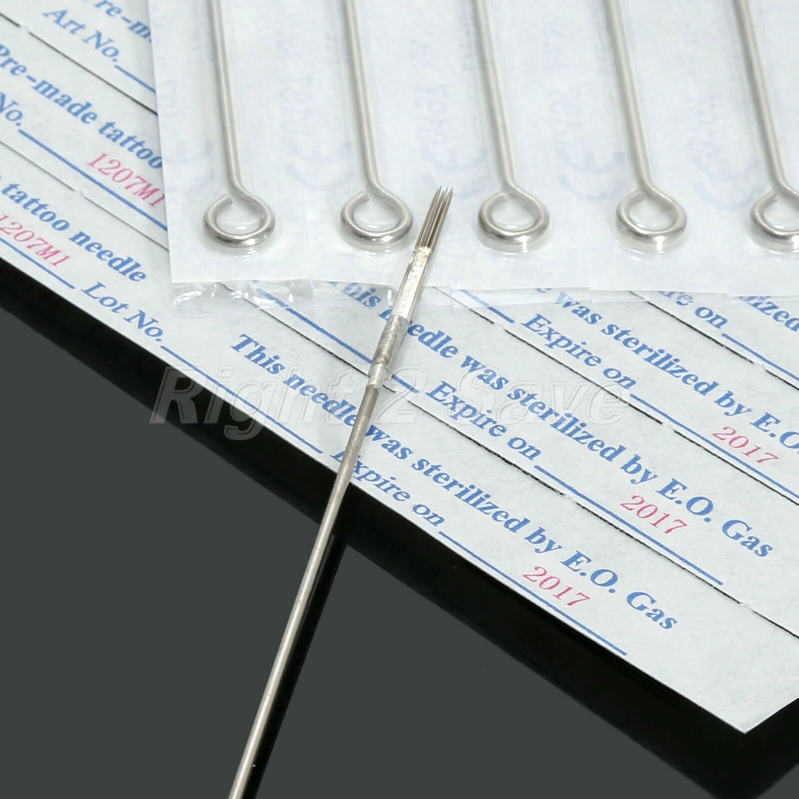 10pcs 7M1 Tattoo Needles Round Liner Sterilized Disposable For Tattoo Machines