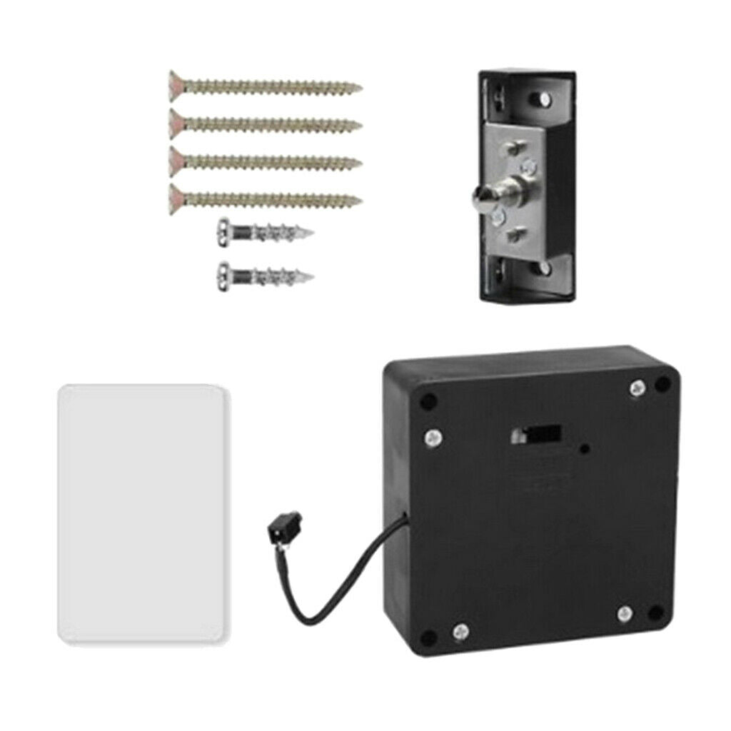 Electronic ABS Plastic Cabinet Lock Kit Set, Hidden DIY Lock for Wooden Cabinet