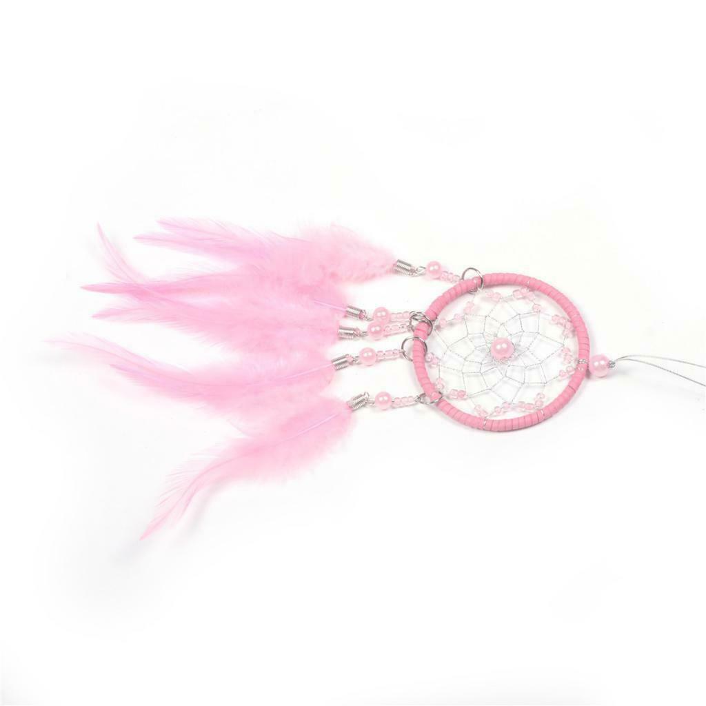 Pink Handmade Traditional Dreamcatcher Good dreams