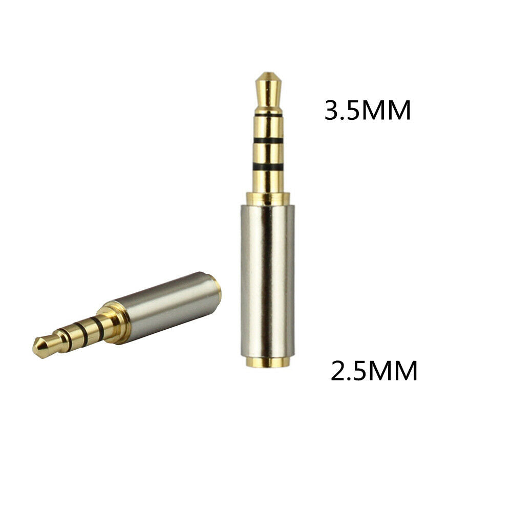 1PCS Adapter Converter 3.5mm Male To 2.5mm Female Stereo Audio Headphone Jack