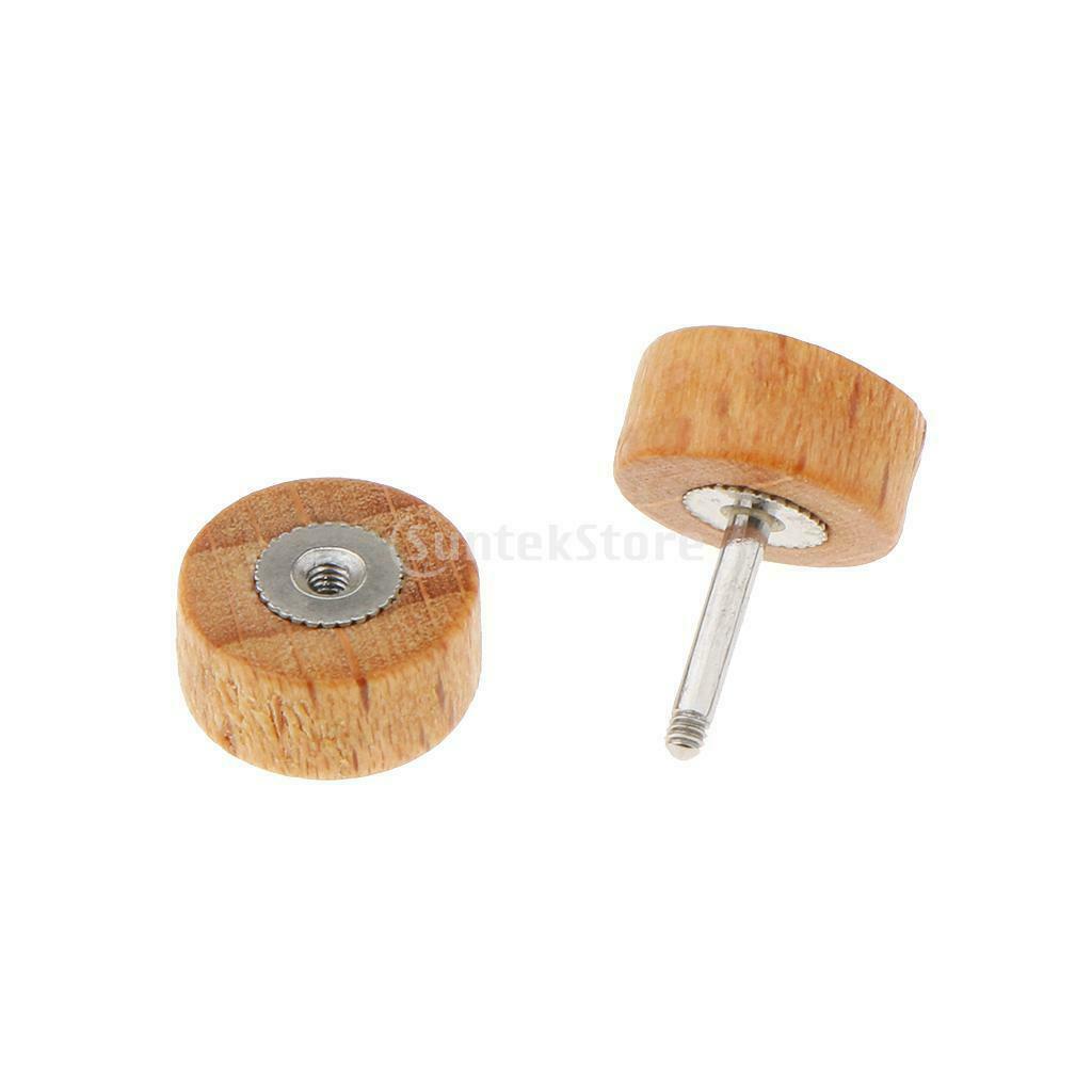 4 Pairs Wood Wooden Women Mens Stud Earrings Ear Plugs
