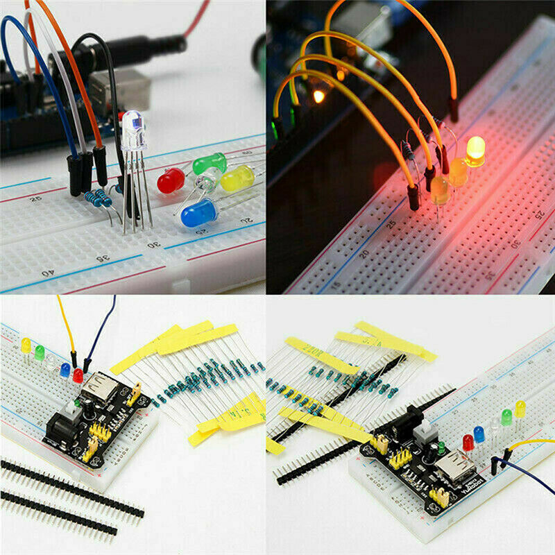 Electronics Component Basic Starter With 830 tie-points Breadboard Power SuY1