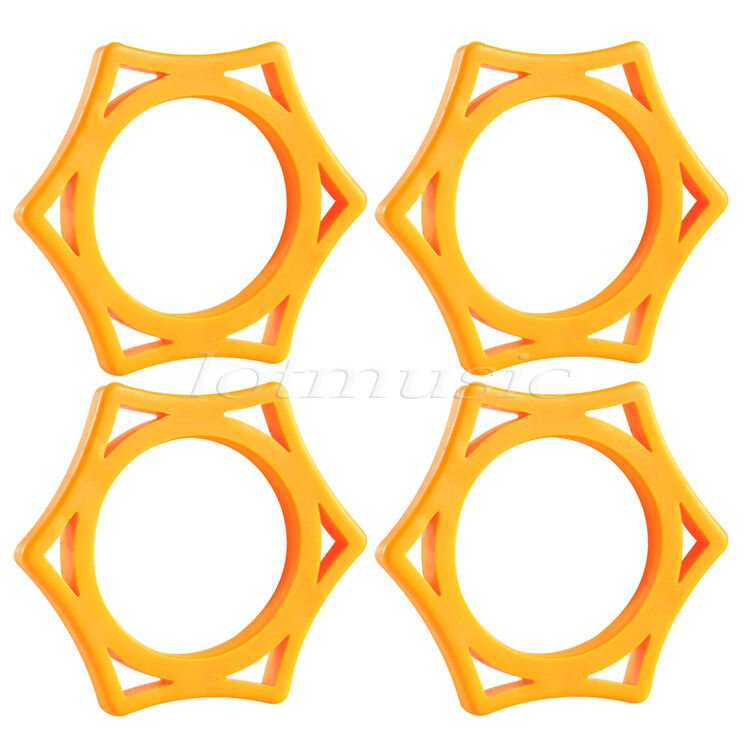 4 Pcs Rubber Wireless MIC Microphone Protection Shock Dropped Slip Holder Orange