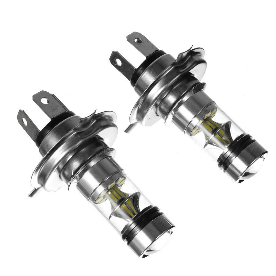 2Pcs White 100W HB2 6000K  LED 20 SMD Bulb Car Headlight 360Â° 1157/H4 1000LM