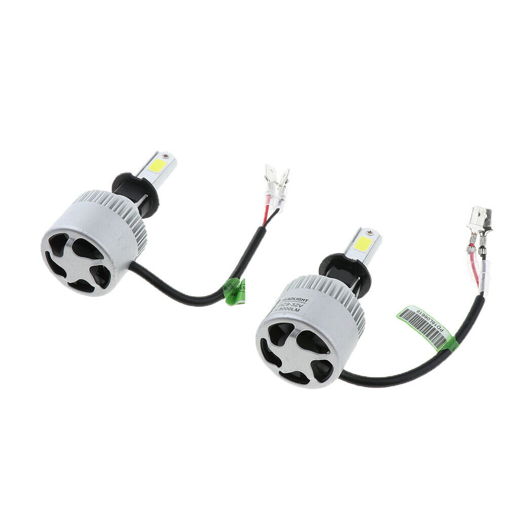 2 Pack L+R 36W 8000LM Headlight Bulbs Lamp Super Bright 6500K  H3