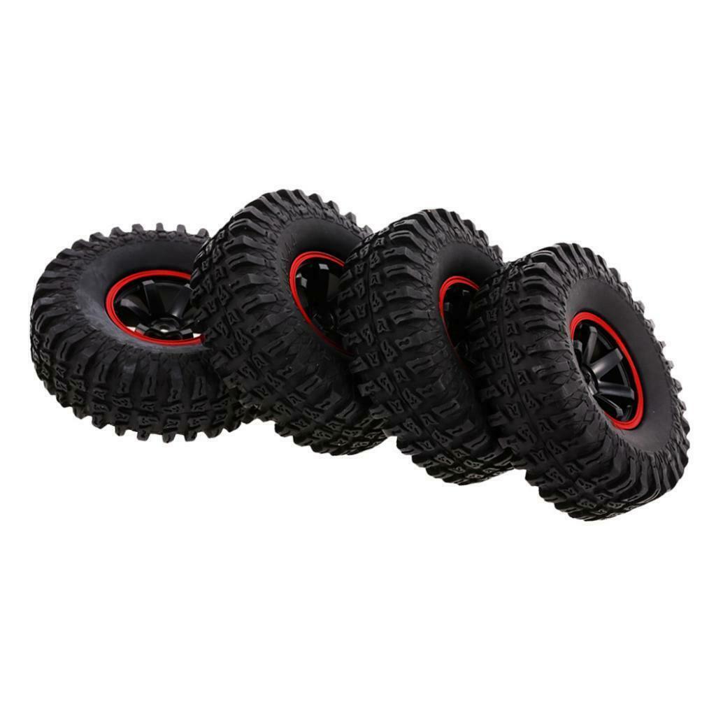 4pcs 1/10 1.9" Wheel 115mm Tire Set for   D90 TF2 RC Crawler Buggy Truck