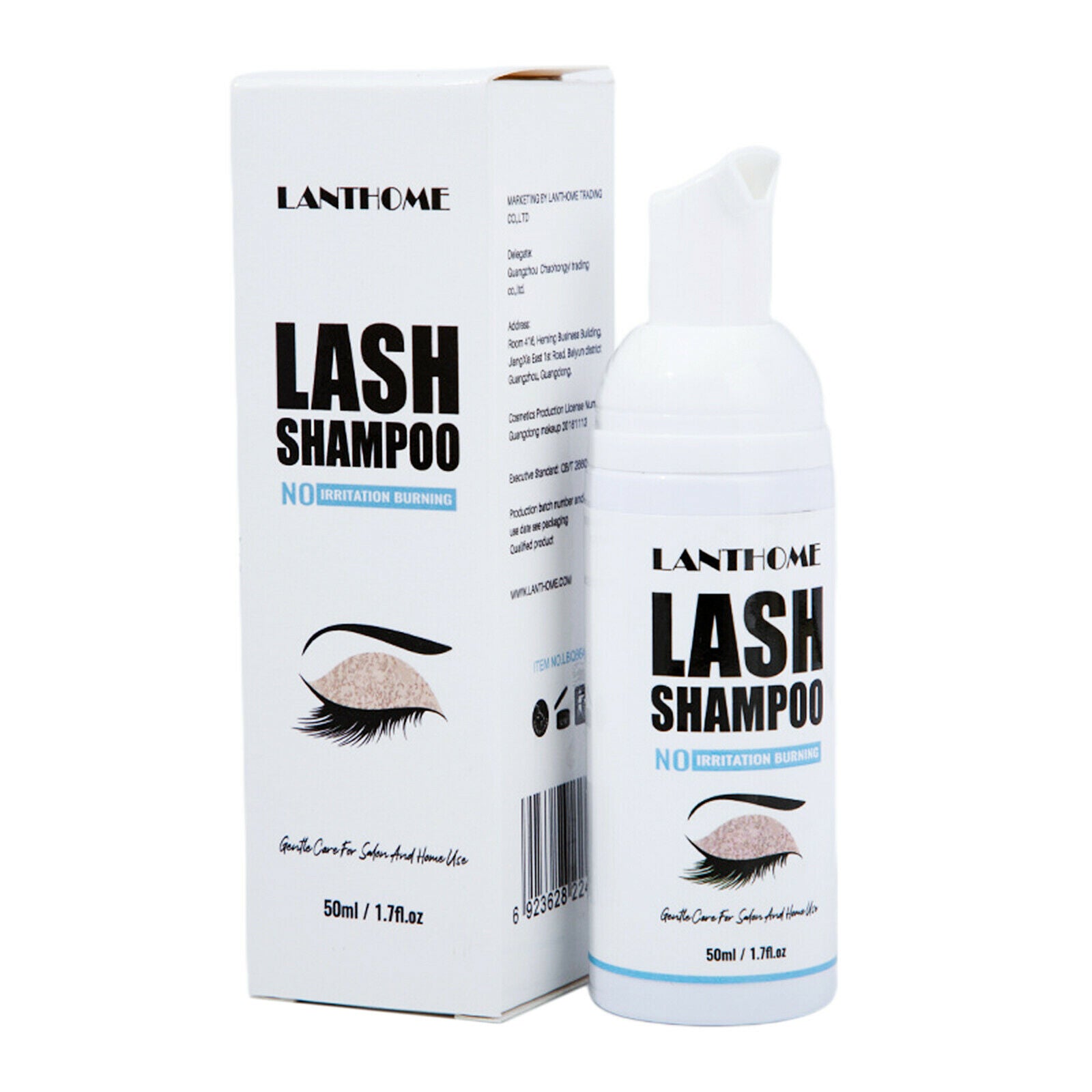Eyelash Extension Shampoo Lash Foam Cleanser Gentle Formula for Mascara 50ml