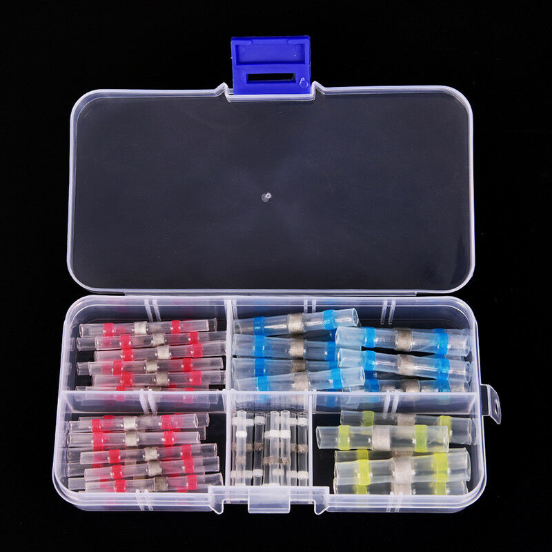 50x Waterproof solder sleeve heat shrink tube wire terminal connector 4 s WF