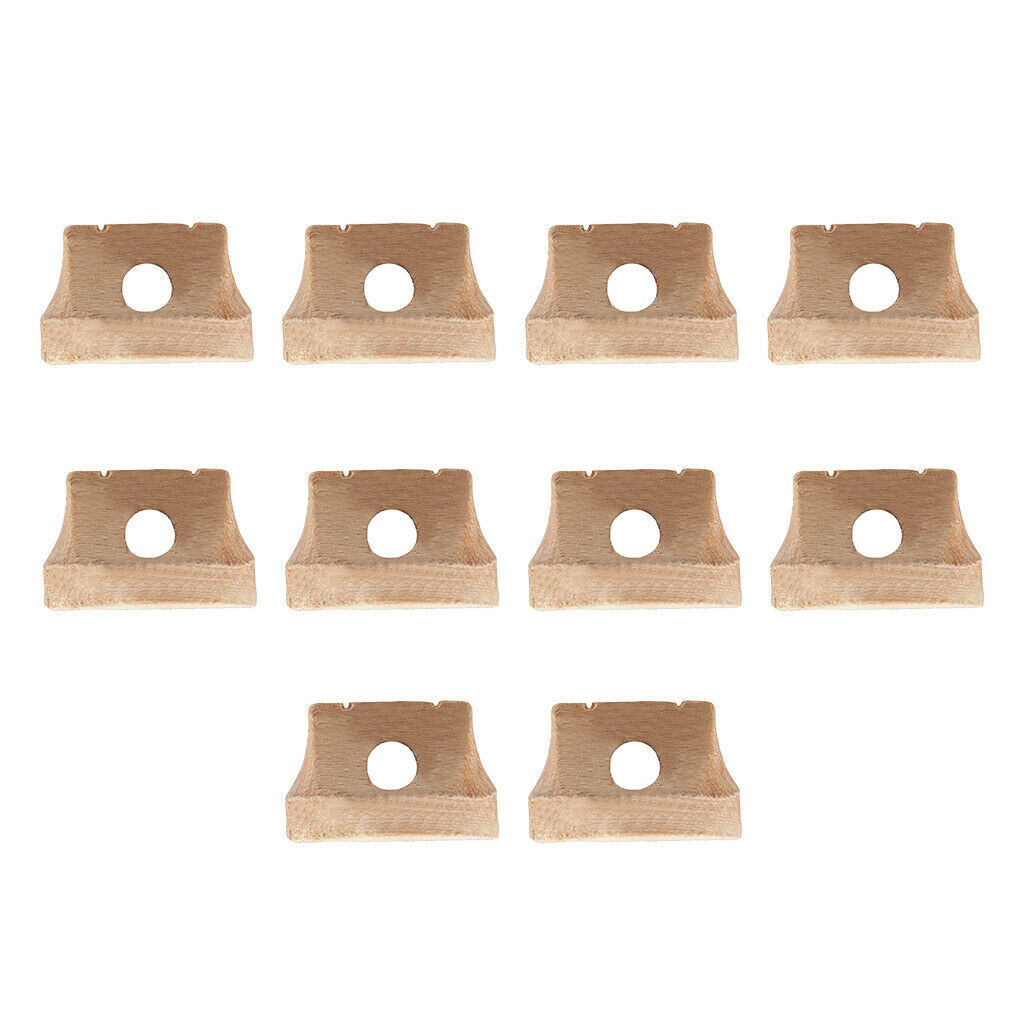 10PCS Hollow Chinese Erhu Strings Wooden Bridge Musical Instrument Parts