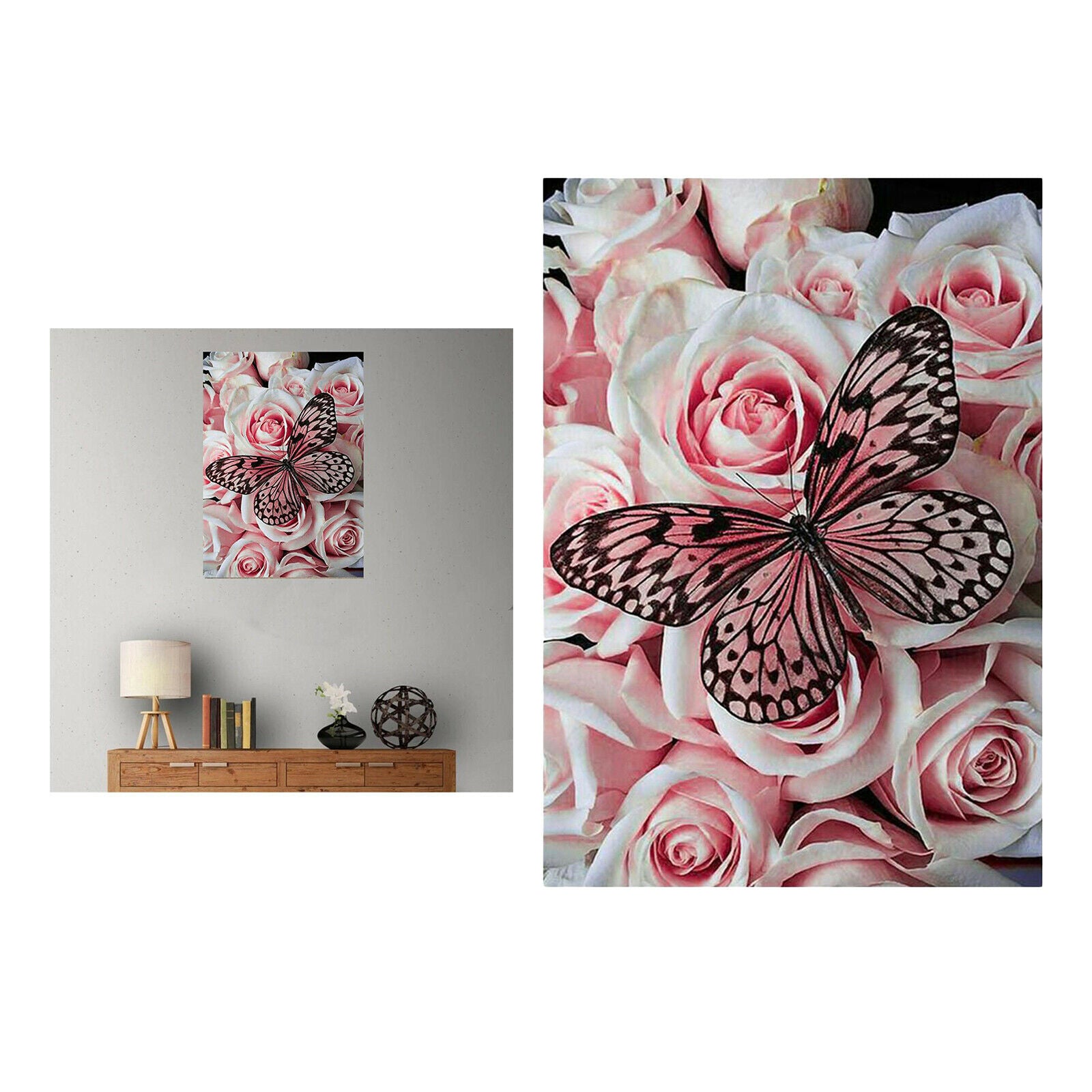 DIY 5D Diamond Painting Butterfly Full Drill Picture Supplies 11.8x15.8 inch