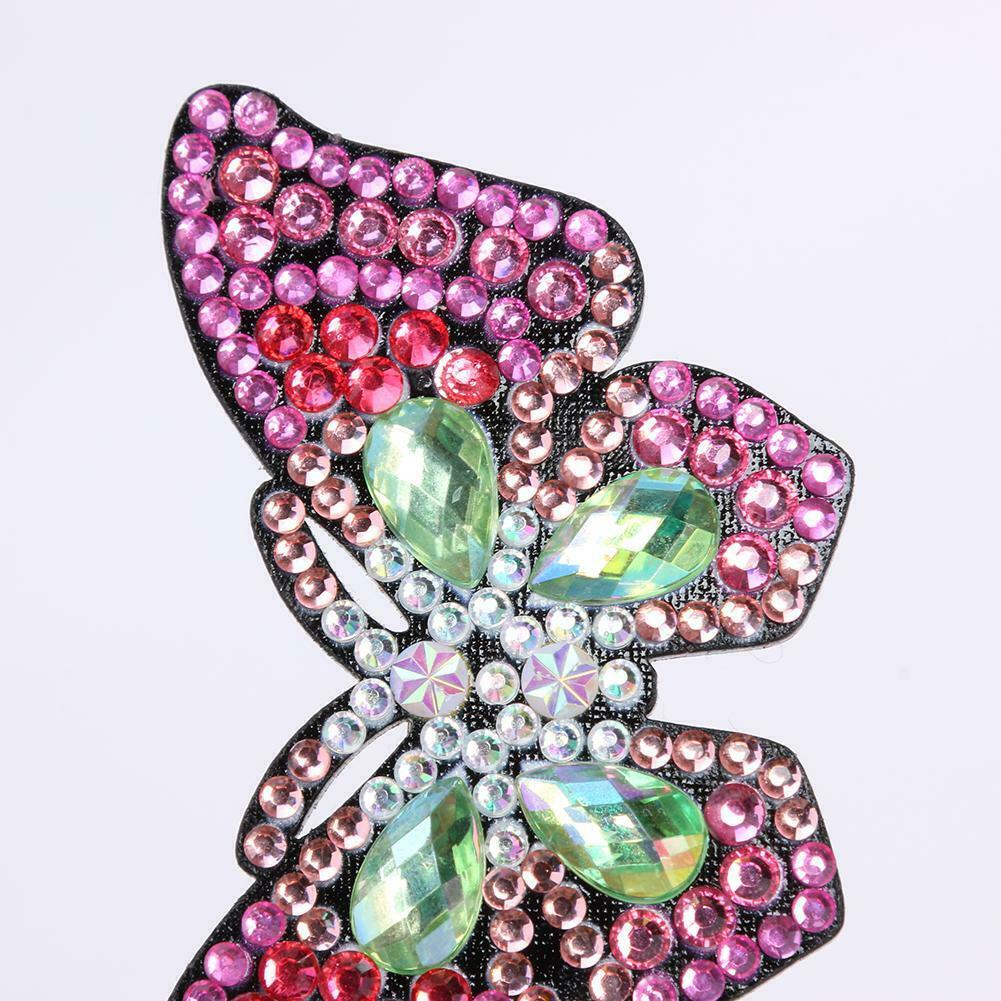 3pcs DIY Diamond Painting Hair Clip Butterfly Rhinestone Bobby Pin Headwear @