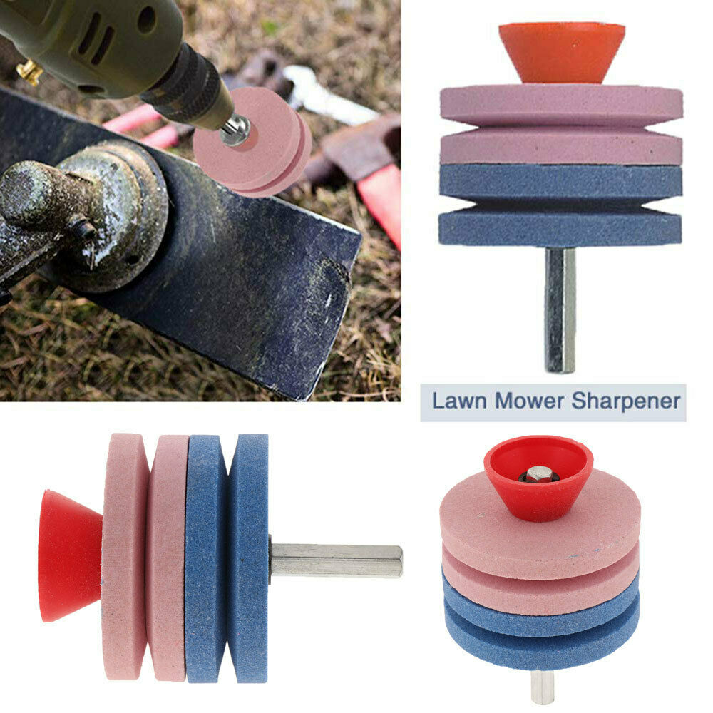 Lawn Mower Blade Balancer & Lawn Mower Blade Sharpener Kit - 57x82x7mm