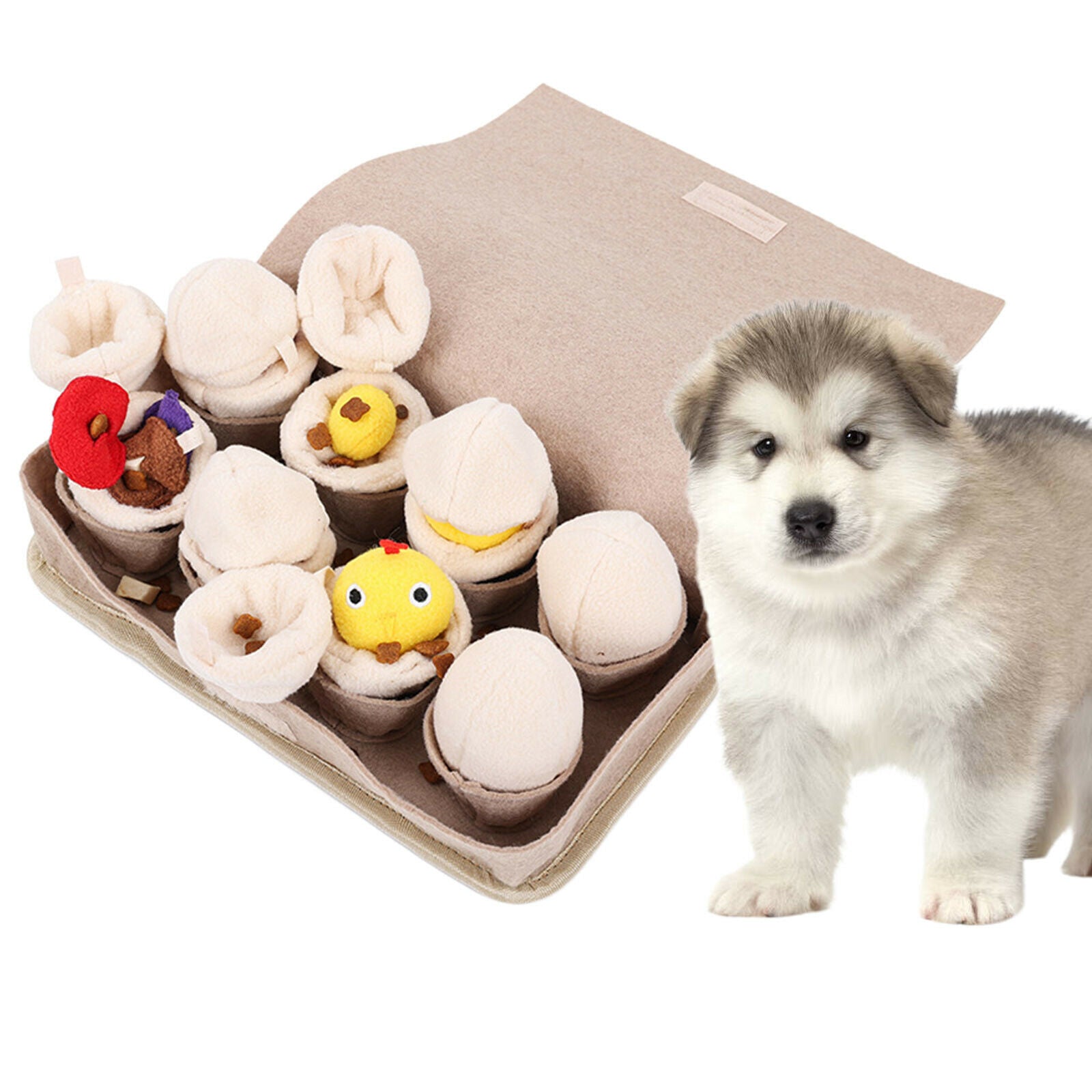 Pet Dog Snuffle Box Puppies Training Feeding Foraging Skill & Stress Release