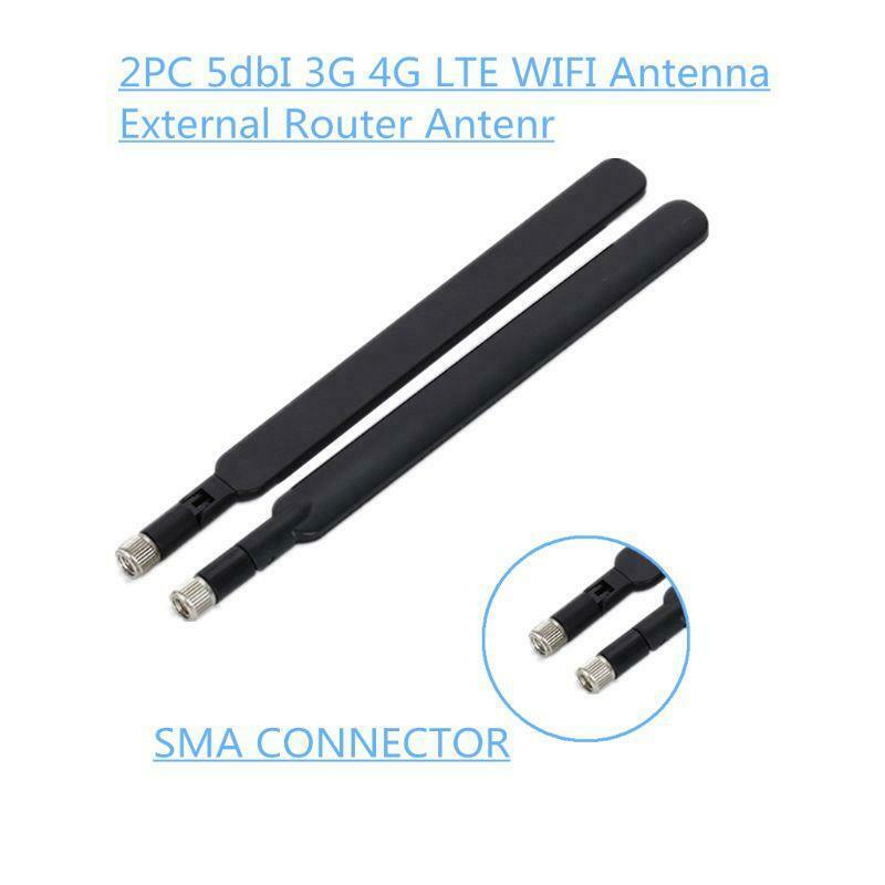 2PCS 5dBi WiFi Antenna SMA Male 4G LTE Router Antenna for B315 B310 B593 B525