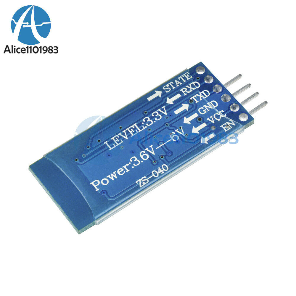 10PCS Wireless Serial 4Pin Bluetooth RF Transceiver Module HC-06 RS232 backplane
